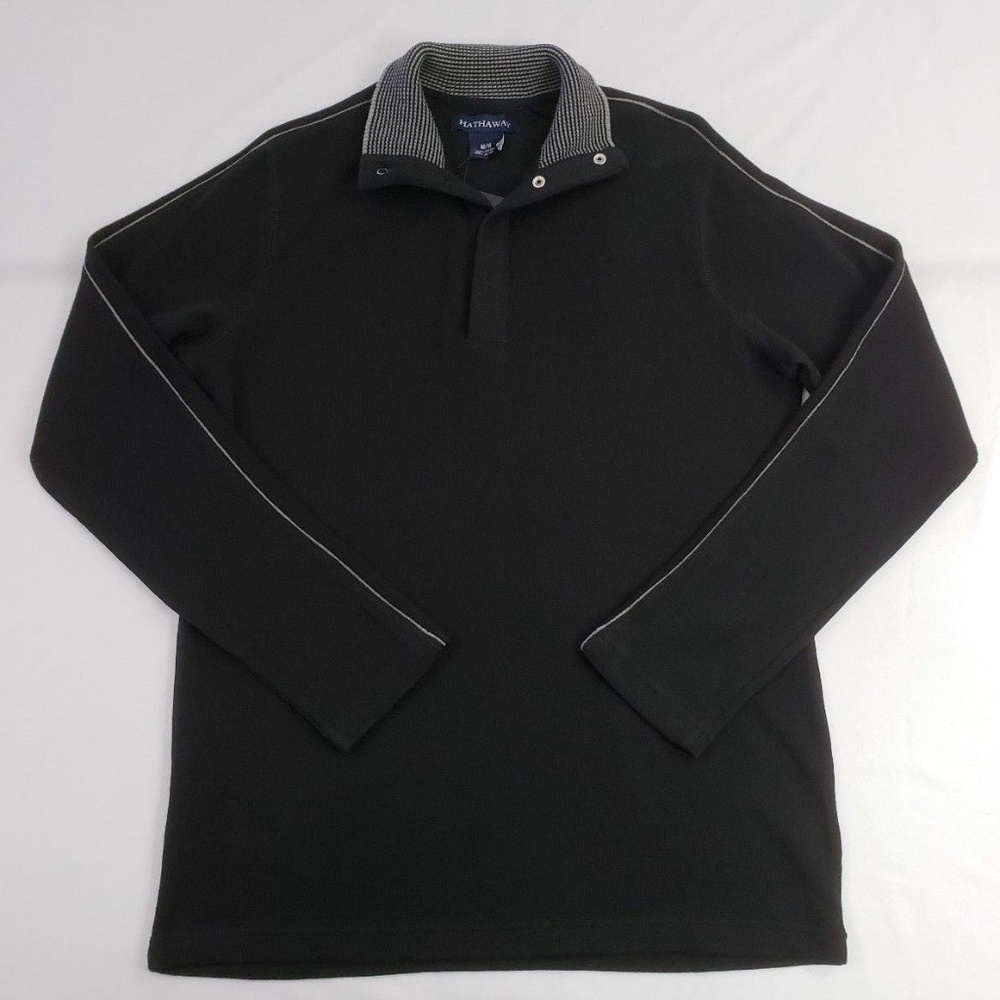 Hathaway Snap Ribbed Mock Neck Sweater/Pullover NWT